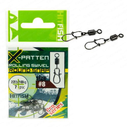    HitFish X-Patten Rolling Swivel With Round Snap