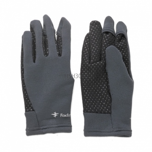  Tiemco Foxfire Power Stretch Finger-Through Glove Charcoal M
