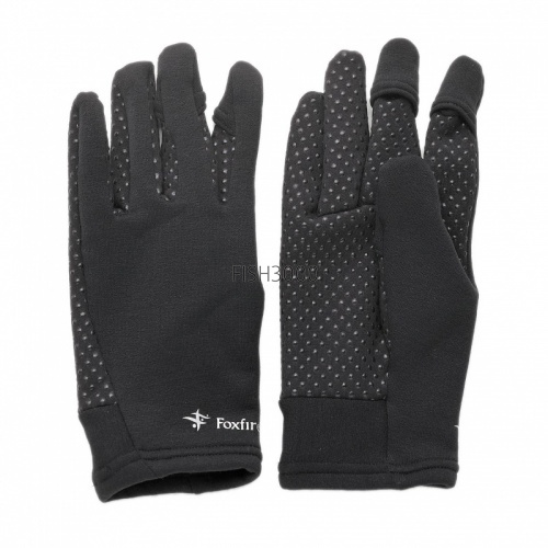  Tiemco Foxfire Power Stretch Finger-Through Glove Black M