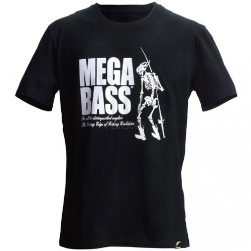  Megabass Skull T-Shirts (XL) BLACK (50-52)