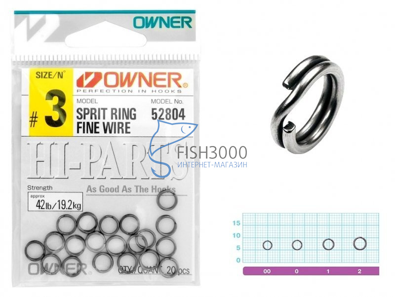   Owner 52804 Split Ring Fine Wire